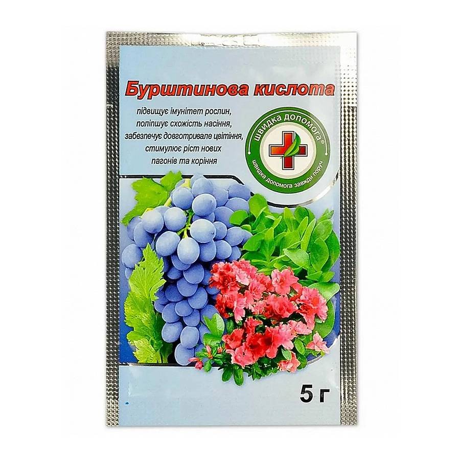 кислота янтарная5 Бурштинова кислота 5 г - Зображення 1